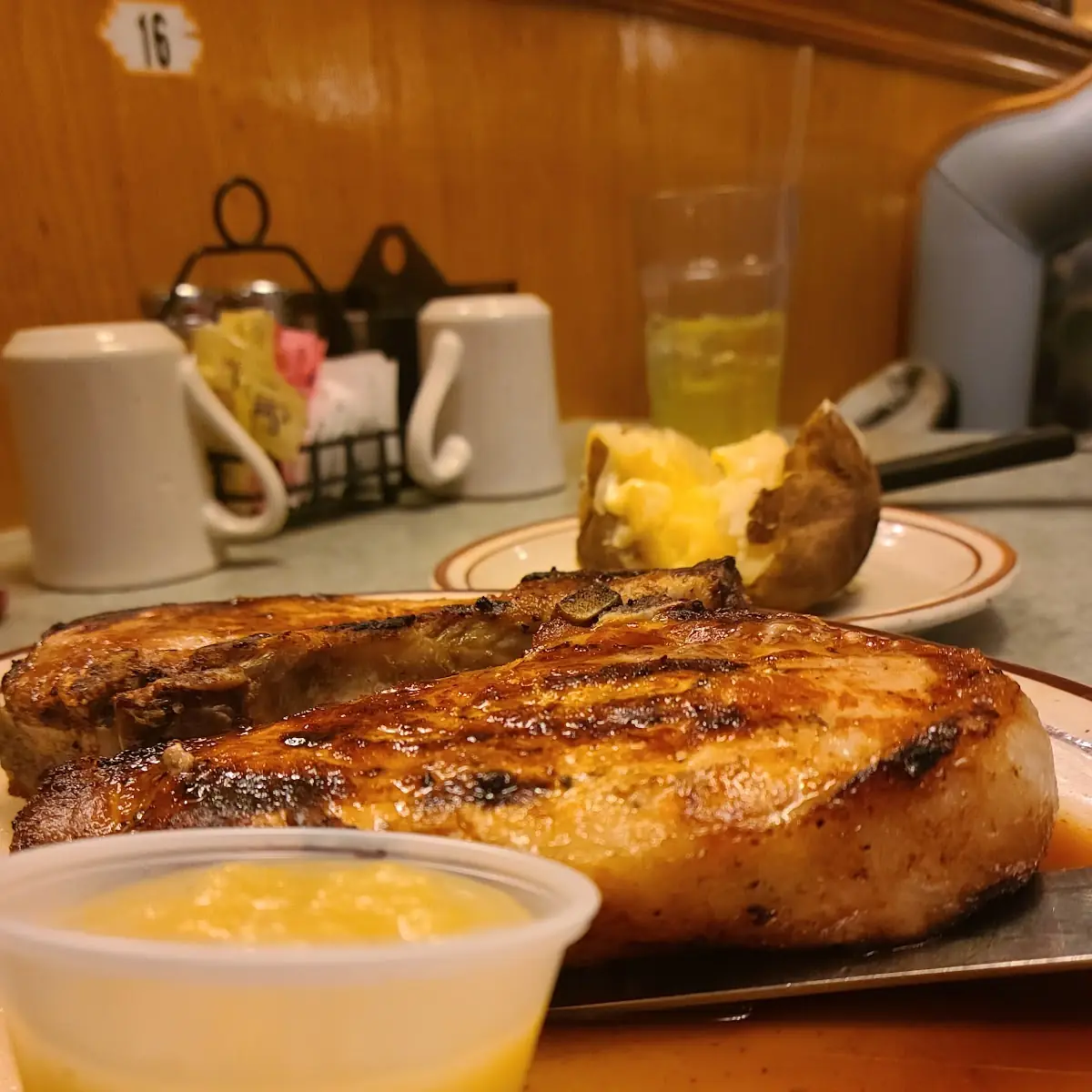 Pork Chops Baked Potato