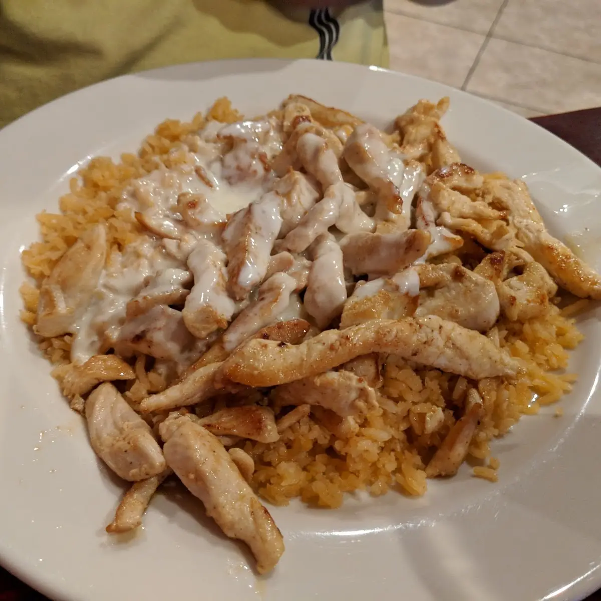 ACP Rice & Chicken with Cheese Sauce