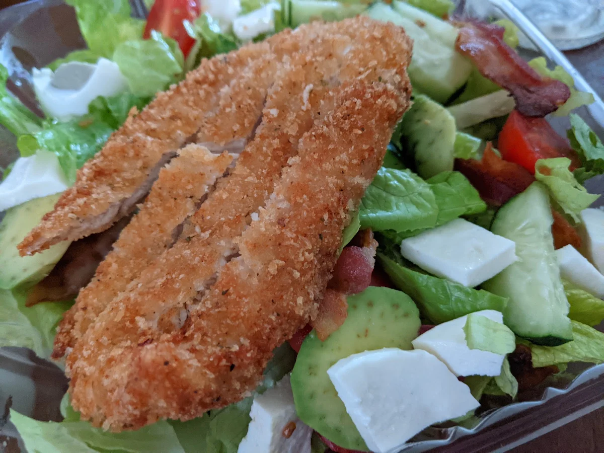 Cobb Salad with Hand Breaded Chicken