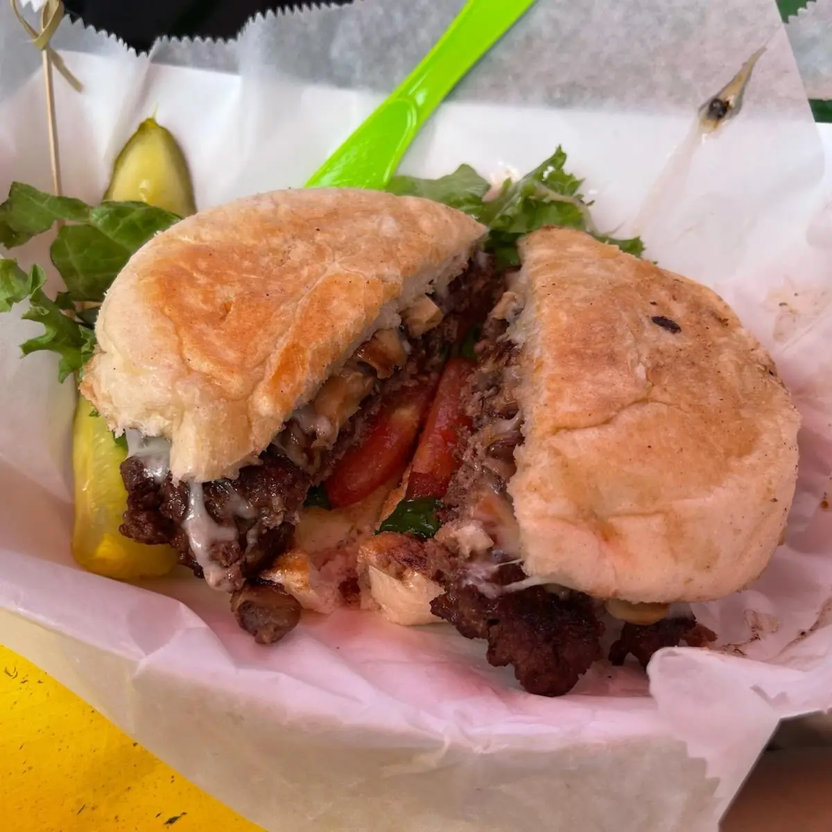 Mushroom Swiss Burger