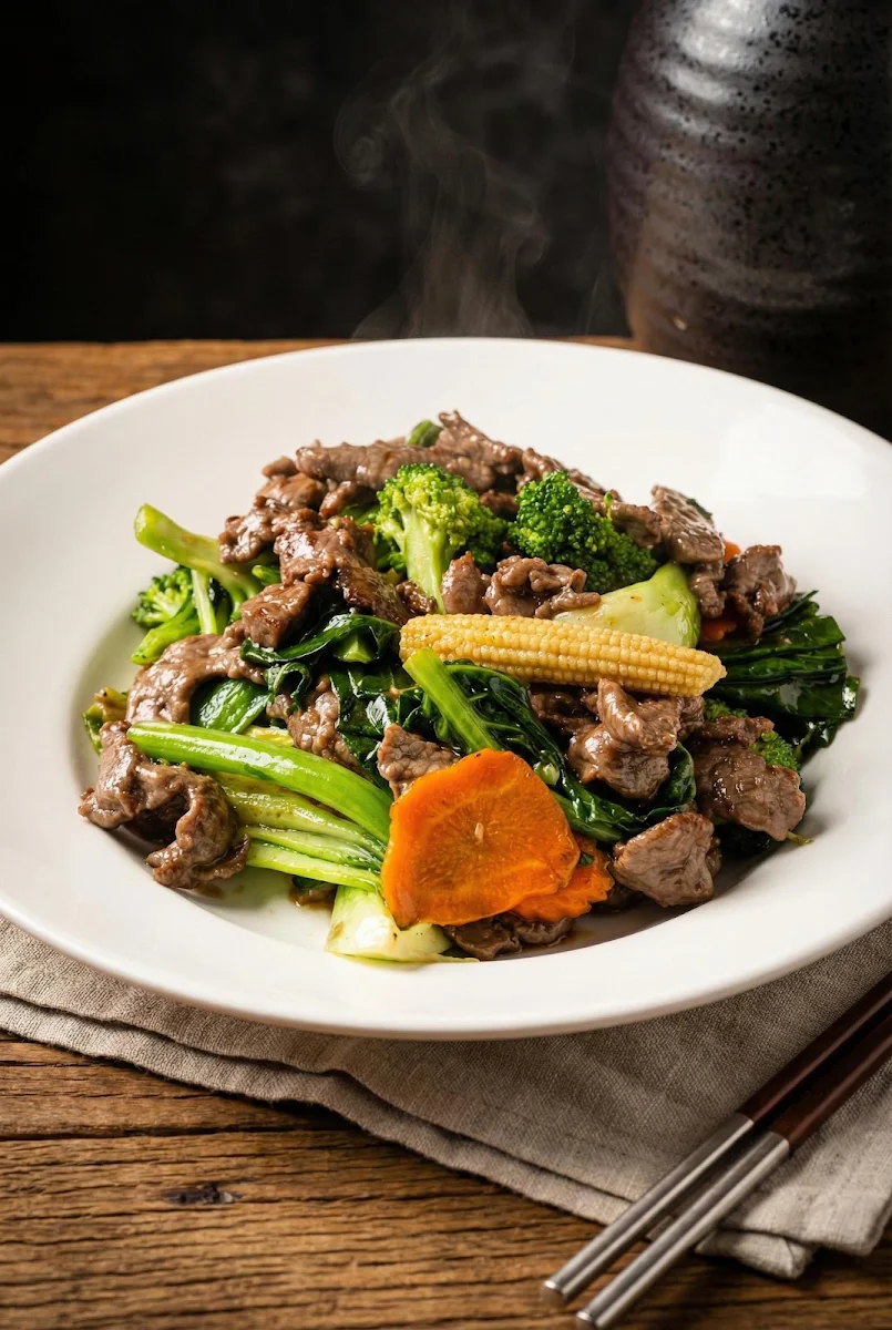 Beef with Chinese Broccoli, An Kitchen Vietnamese and Chinese Restaurant