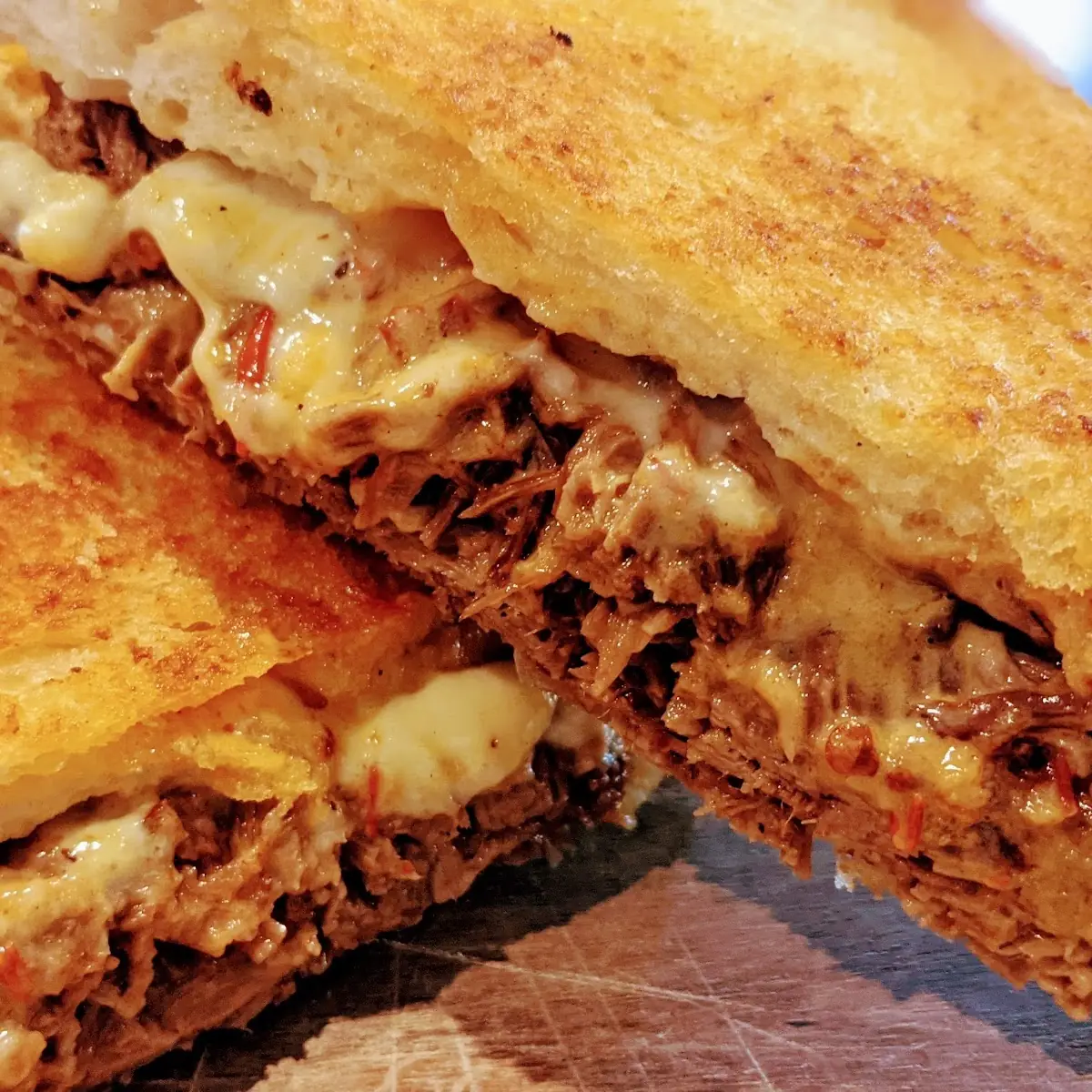 Grilled Cheese with Brisket