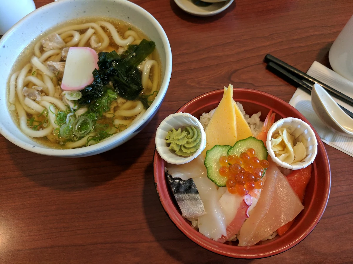 Chirashi Don with Soba, Takeya Sushi