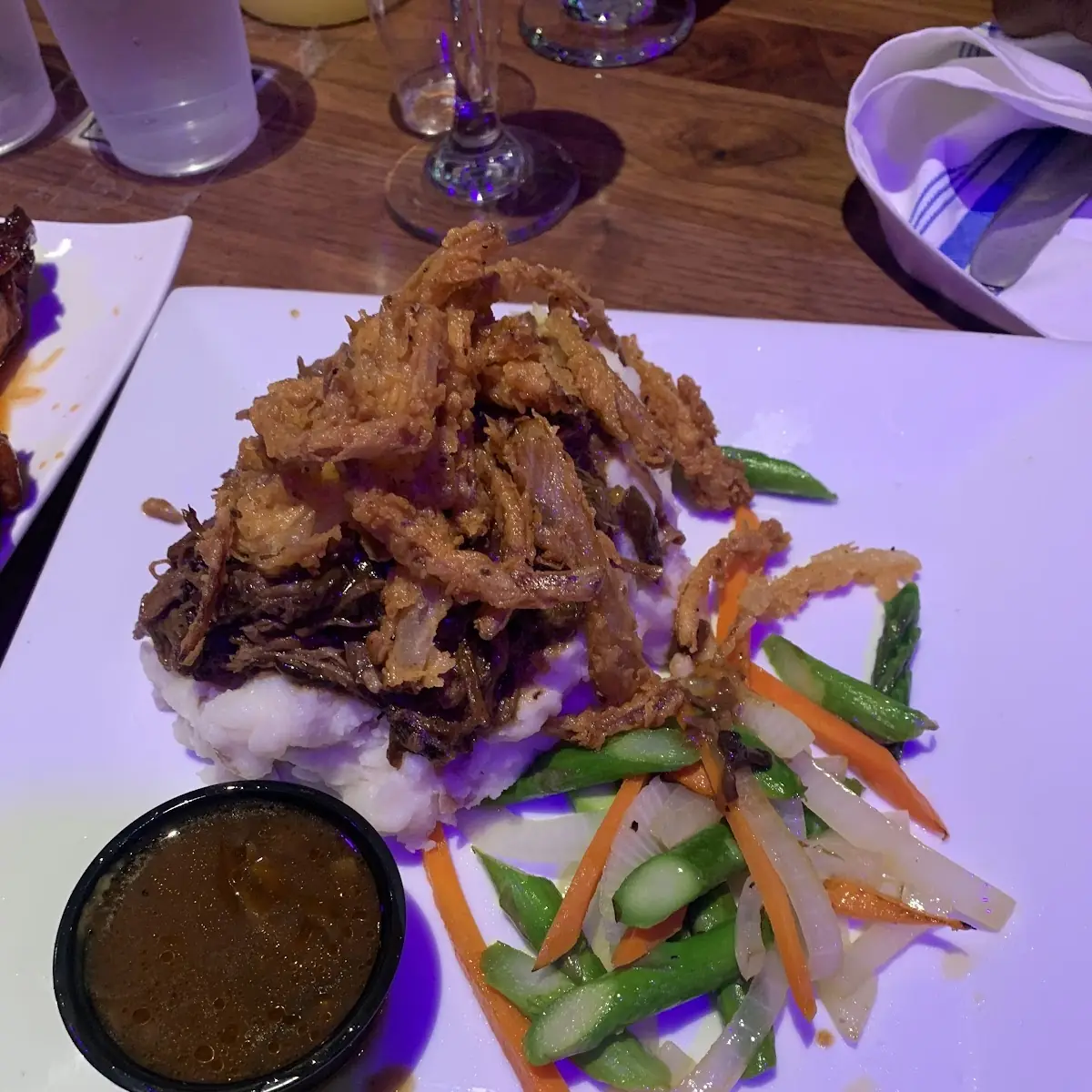 Pulled Beef and Mashed Potatoes