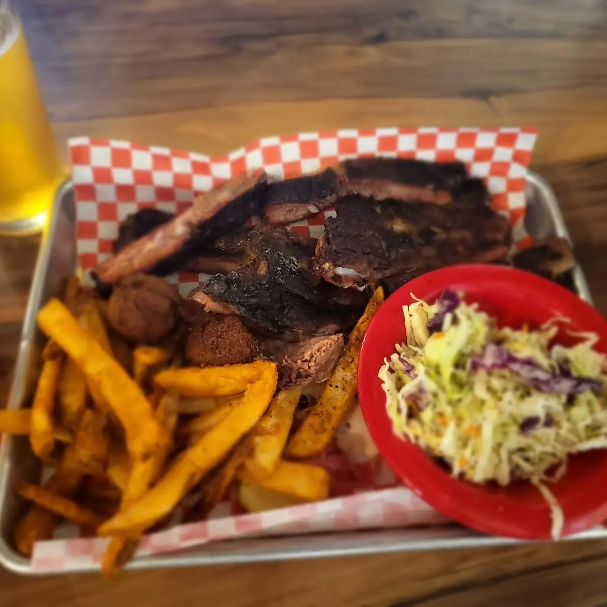 Pulled Pork and Brisket Plate