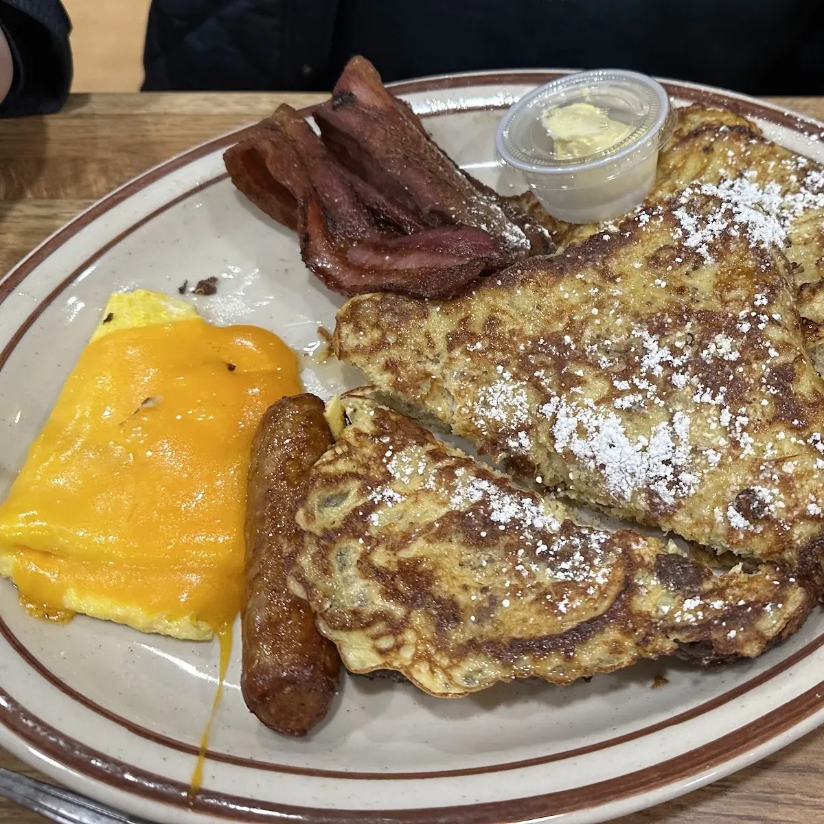 French Toast Bacon and Eggs