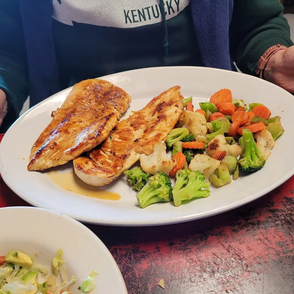Pollo Pallapa with Steamed Veggies