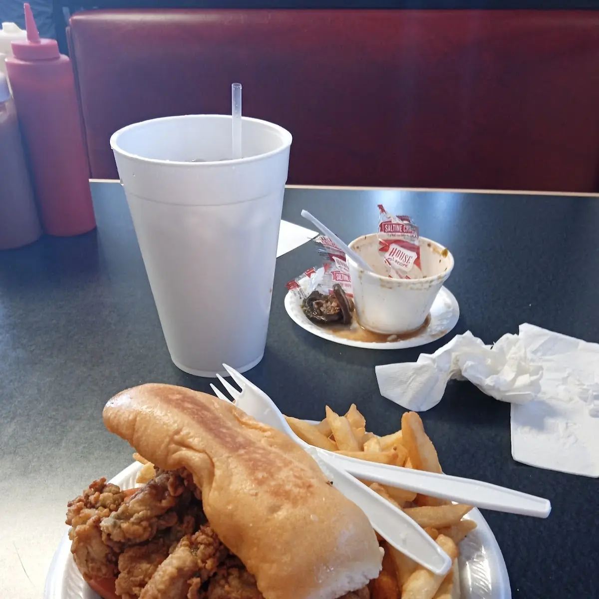 Fried Oysters PO Boy