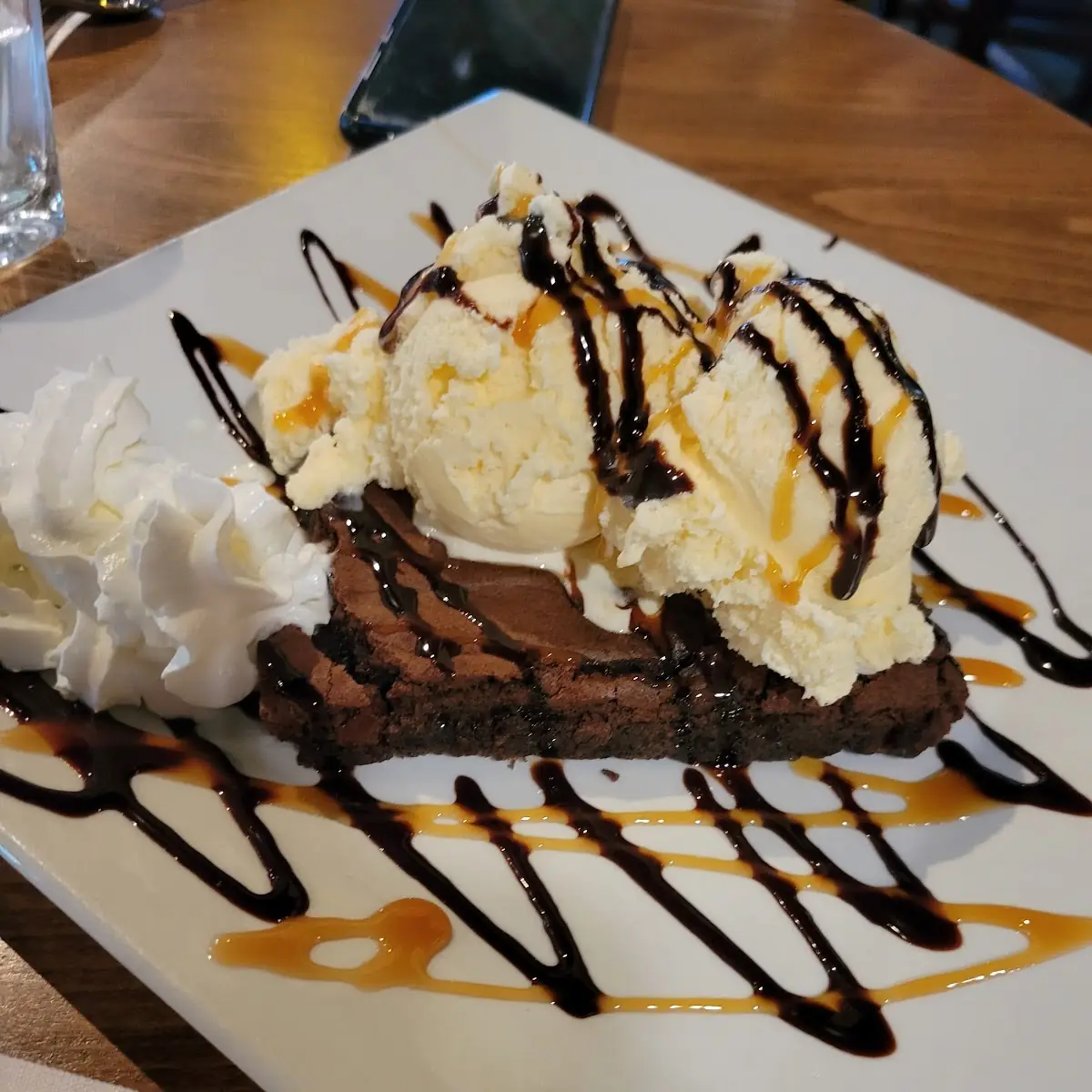 Fudge Brownie with Ice Cream