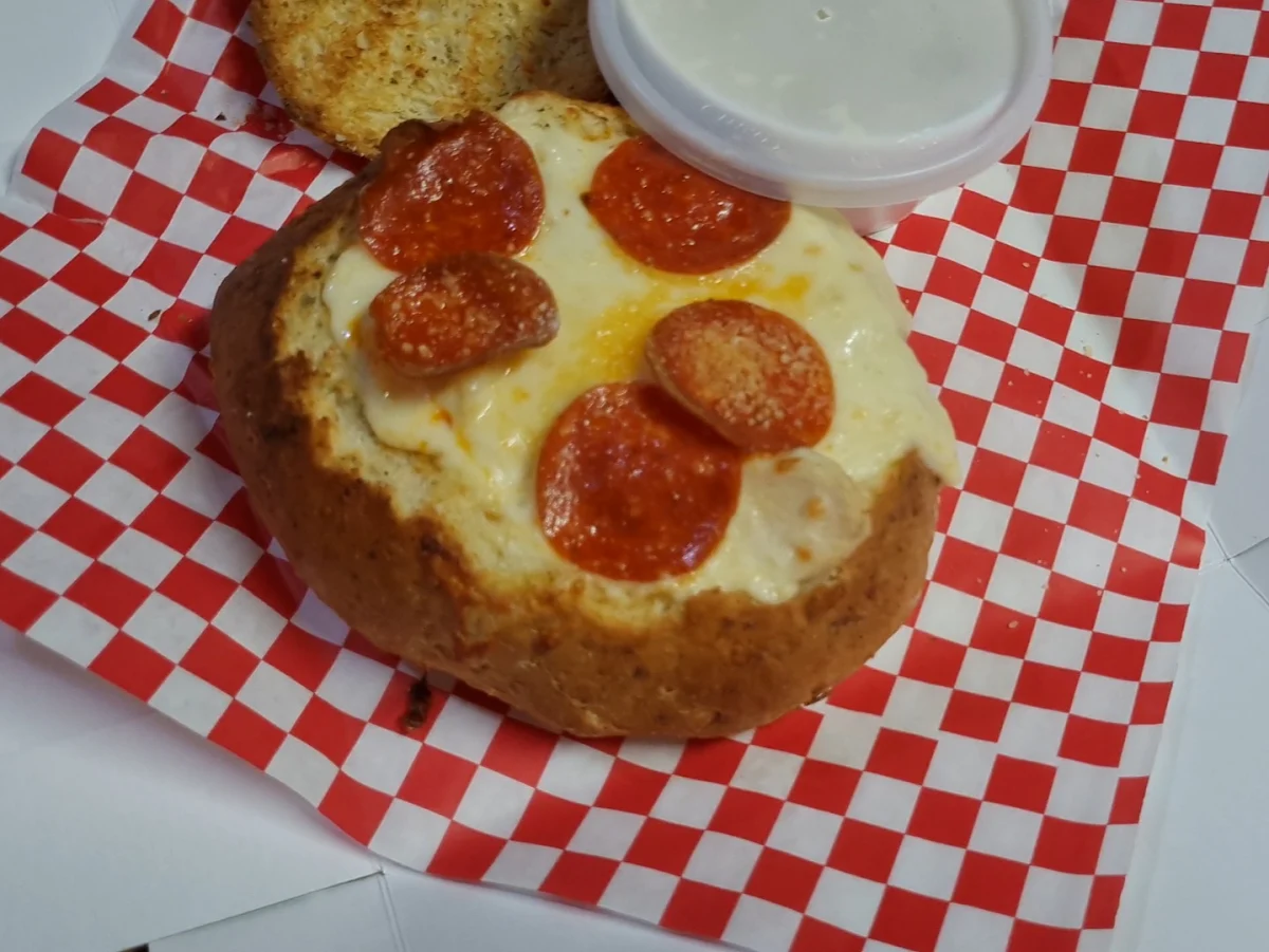 Alfredo Pasta Bread Bowl