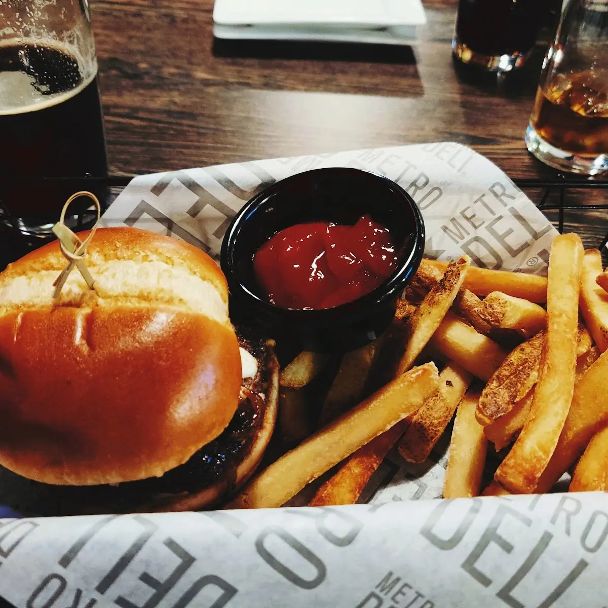 Jammin Bacon Burger and Fries