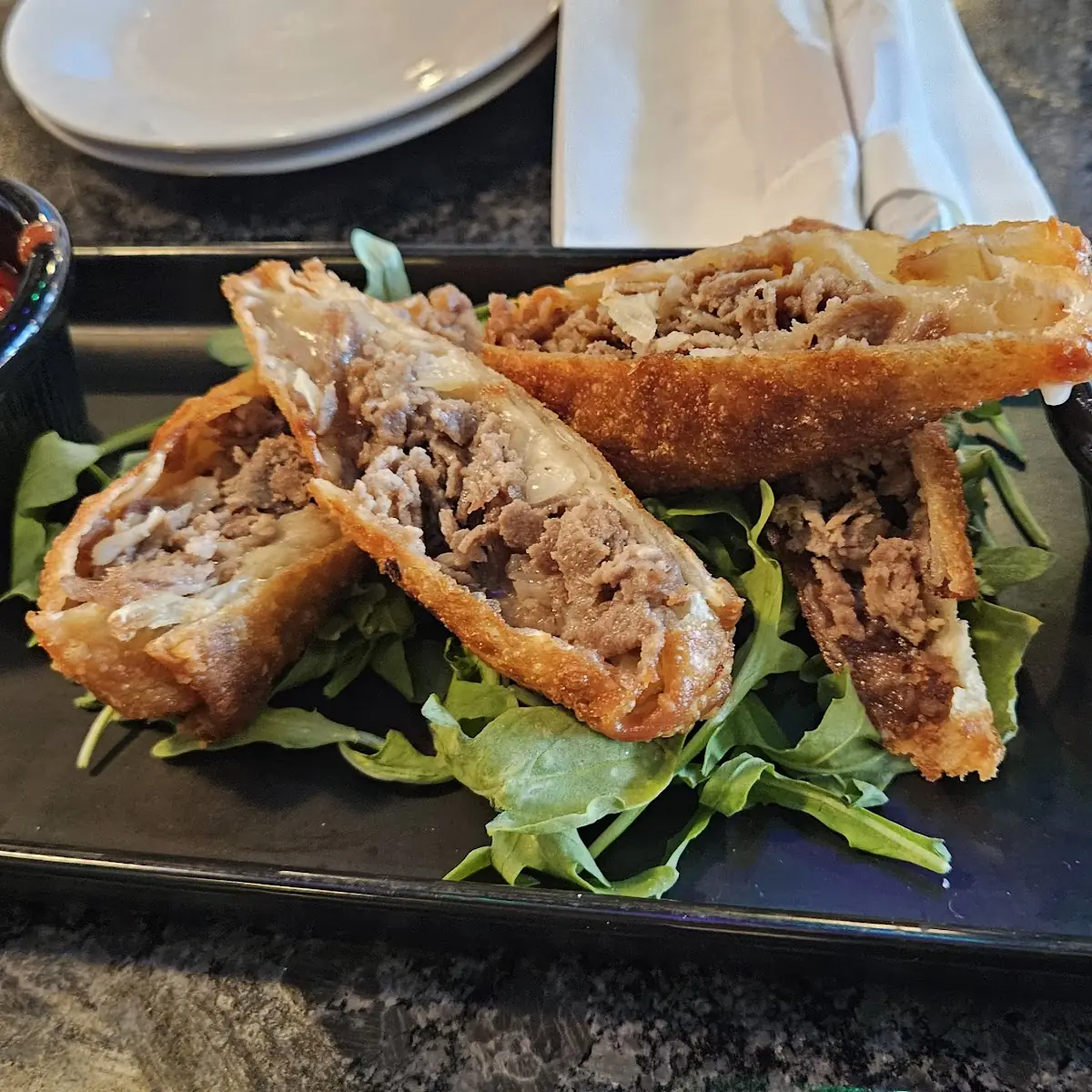 Philly Cheesesteak Egg Rolls