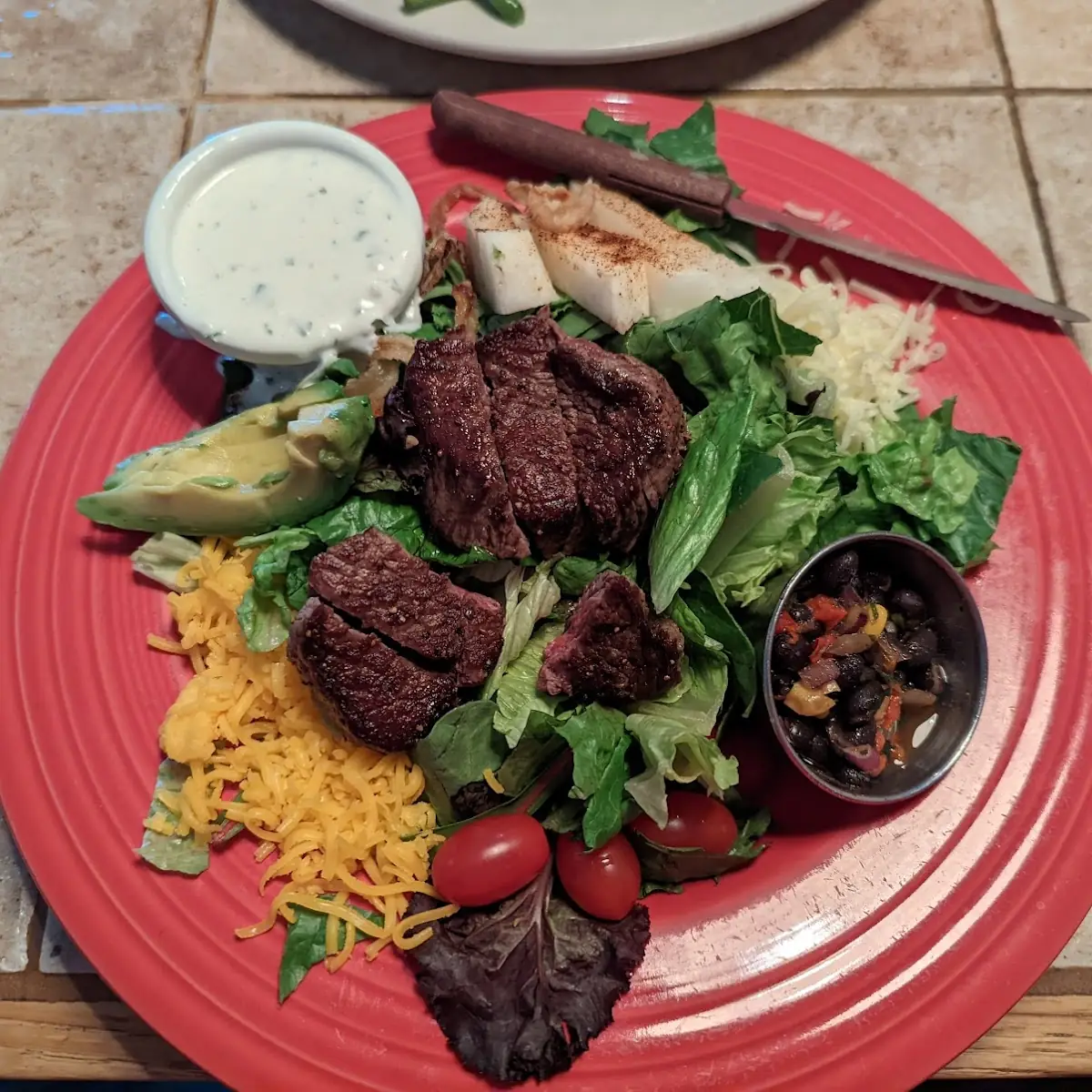 Three Salad Sampler Without the Bread