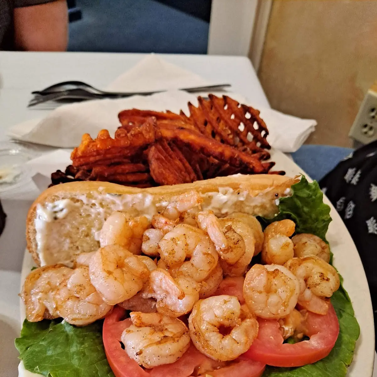 Grilled Shrimp PO Boy
