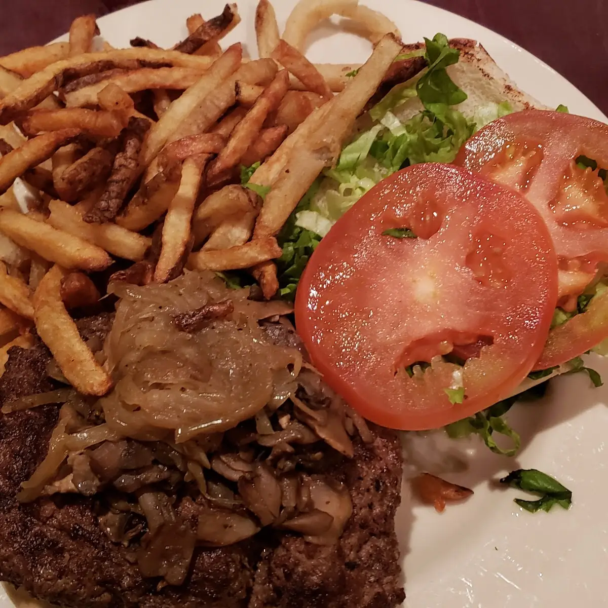 Mushroom and Swiss Burger