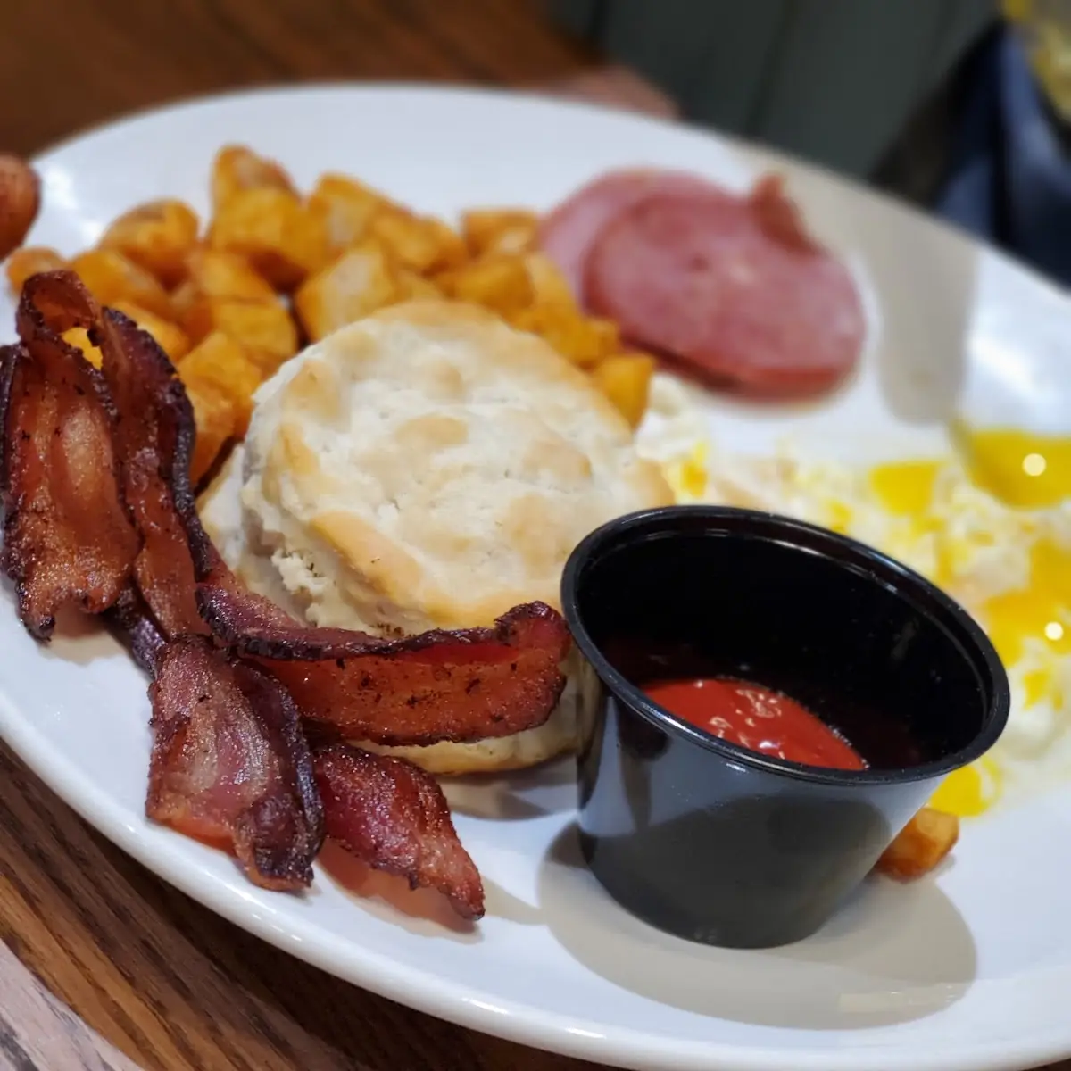 Bacon-And-Eggs and Hash Browns