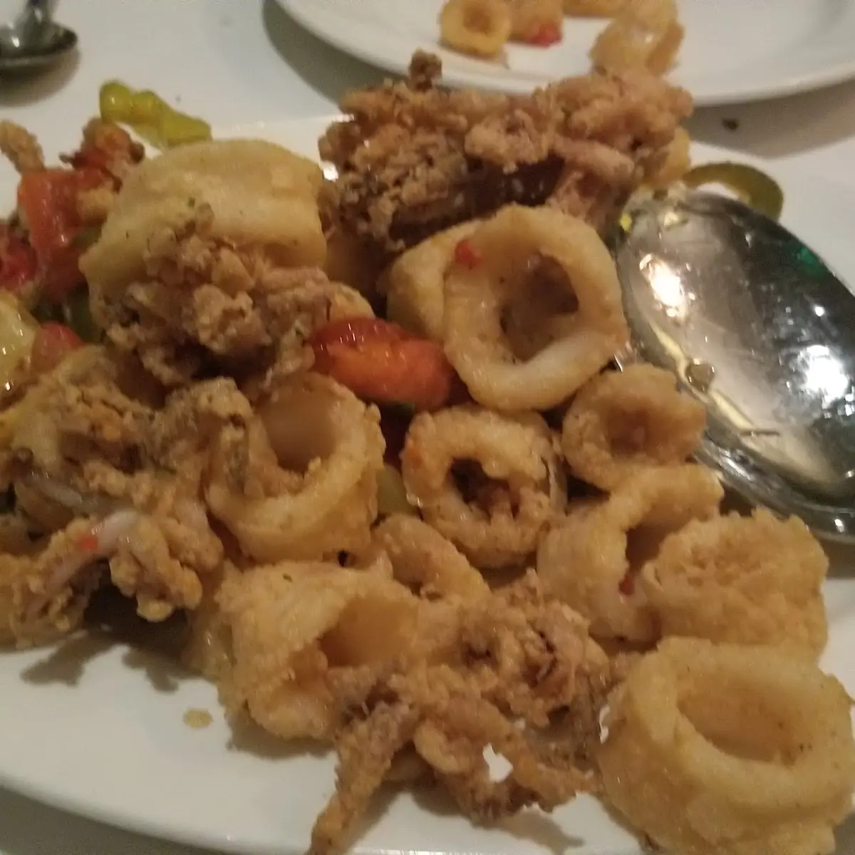 Pan-Fried Calamari with Hot Cherry Peppers
