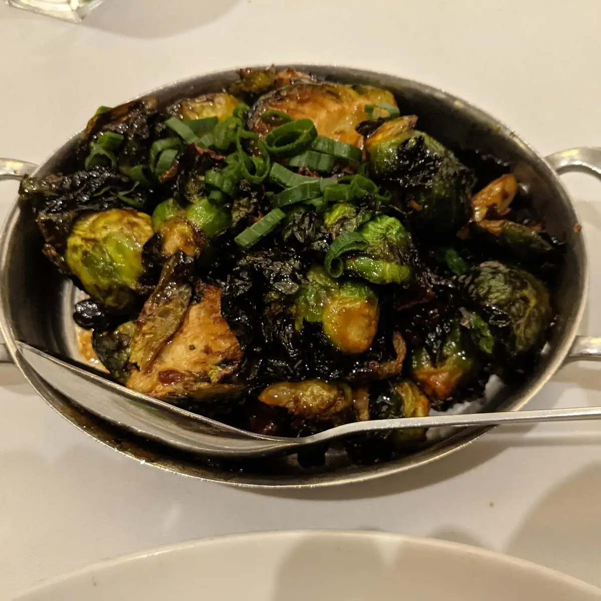 Soy Glazed Brussels Sprouts with Bacon