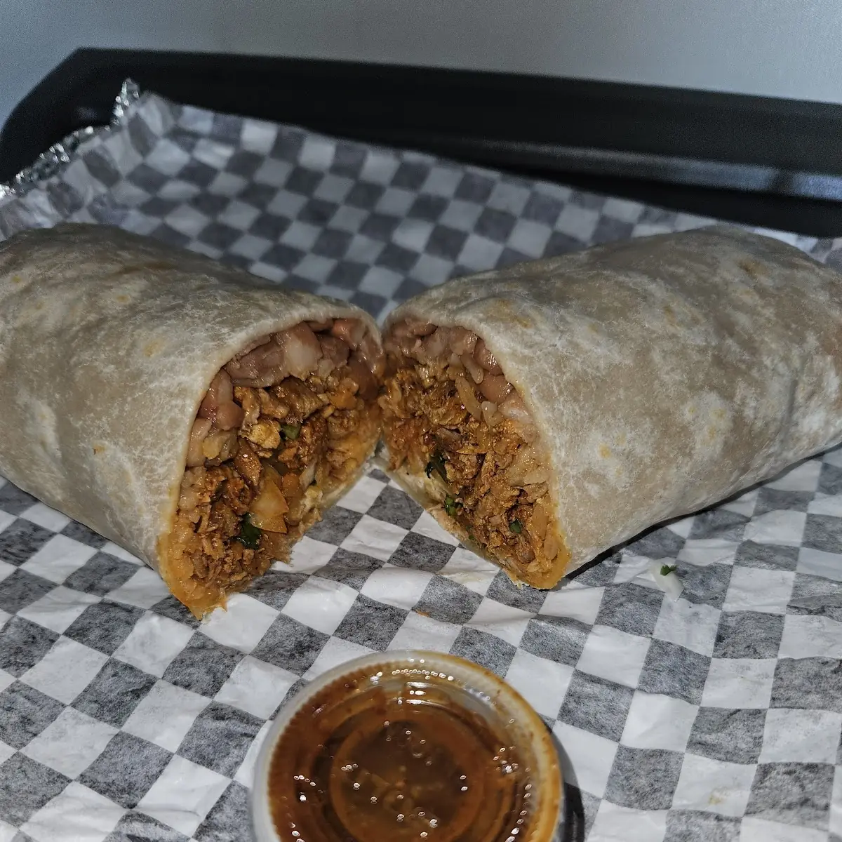 Seasoned Ground Pork Burrito