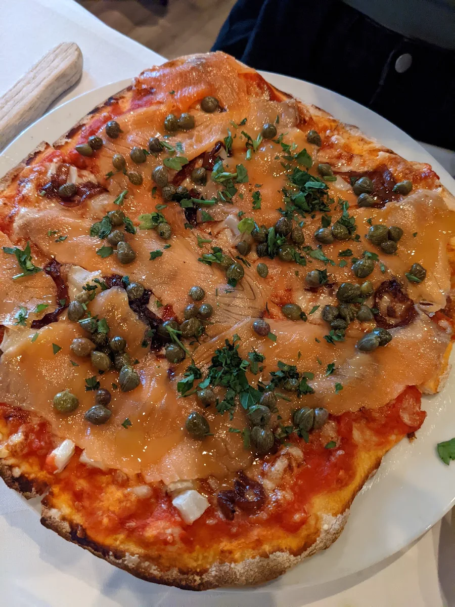 Smoked Salmon Pizza, Tutto Bene Osteria Ltd