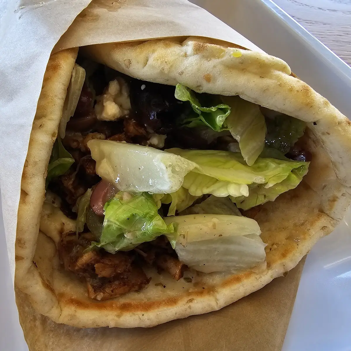 Spicy Chicken Pita