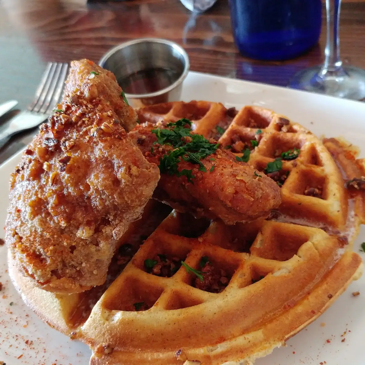 Smokey Chicken and Waffles