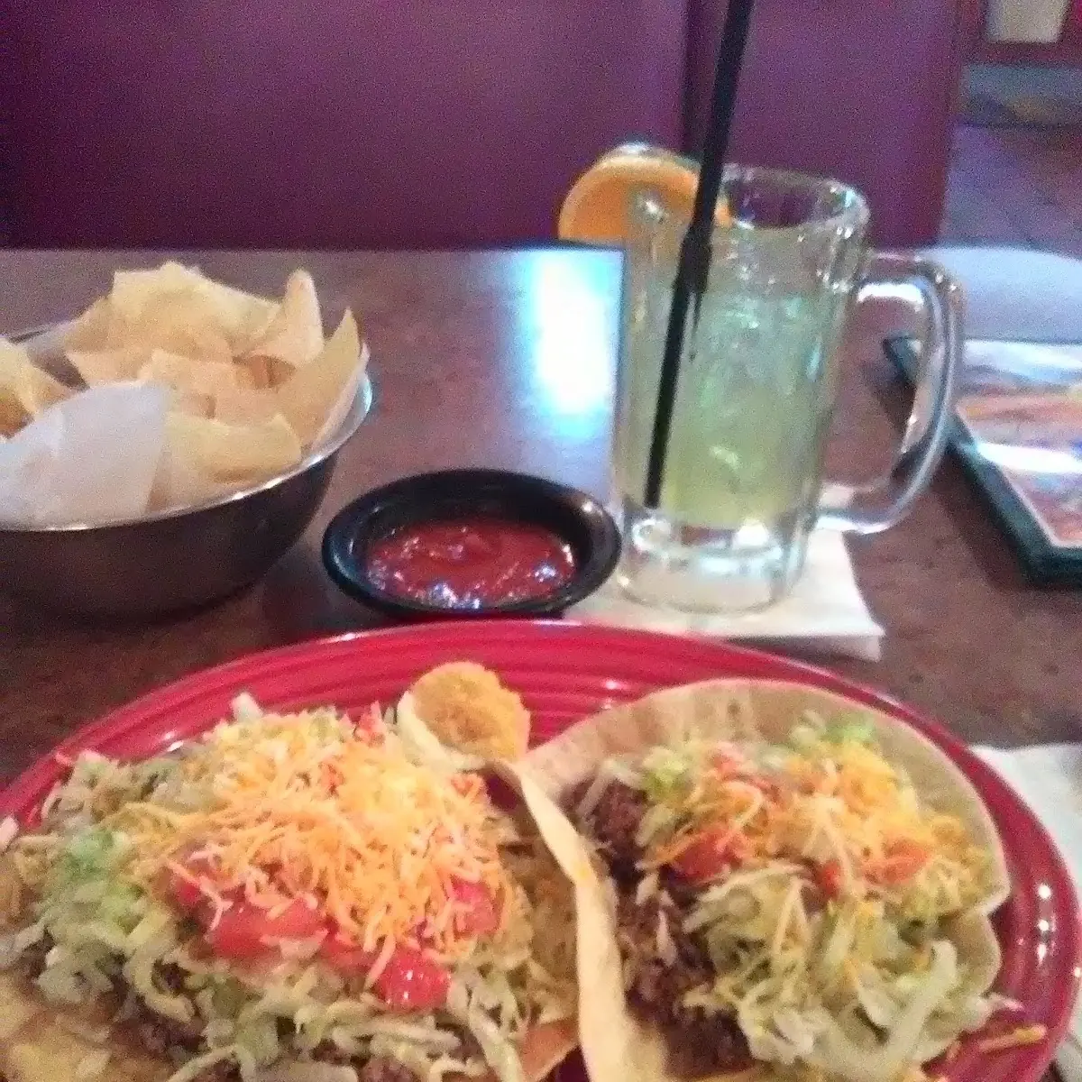 Tostada & Soft Beef Taco