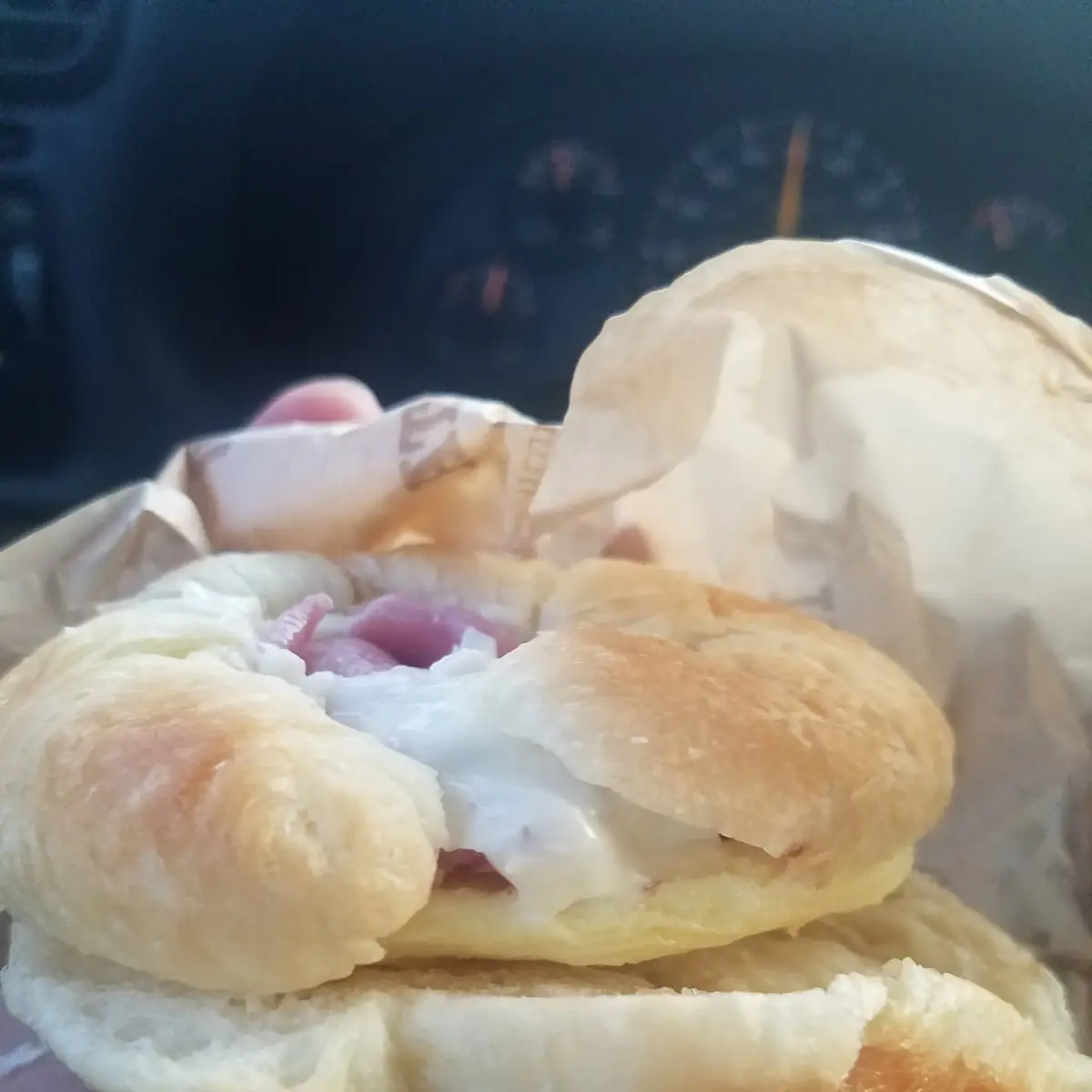 Ham Egg and Cheese Croissant