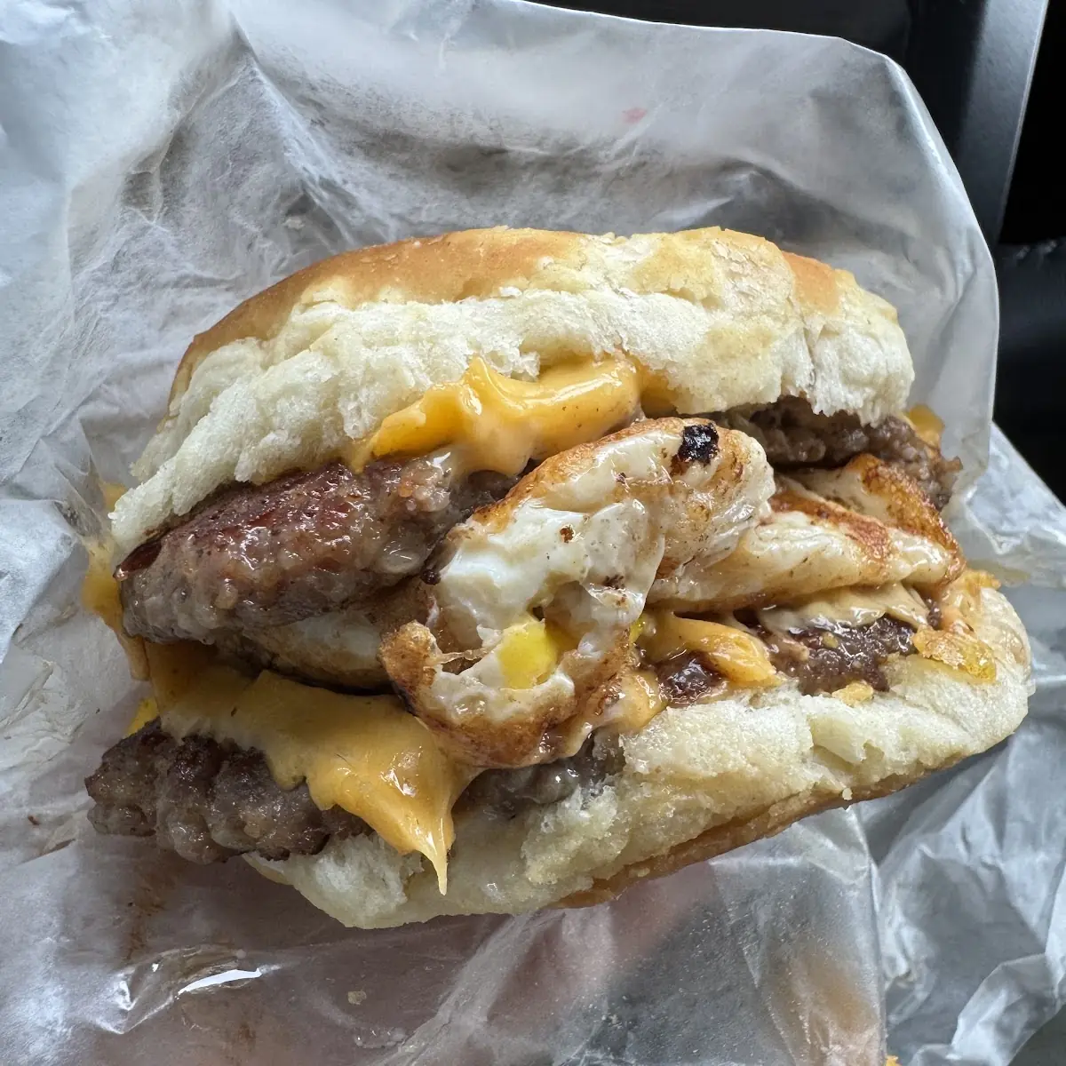 Double Sausage Egg and Cheese