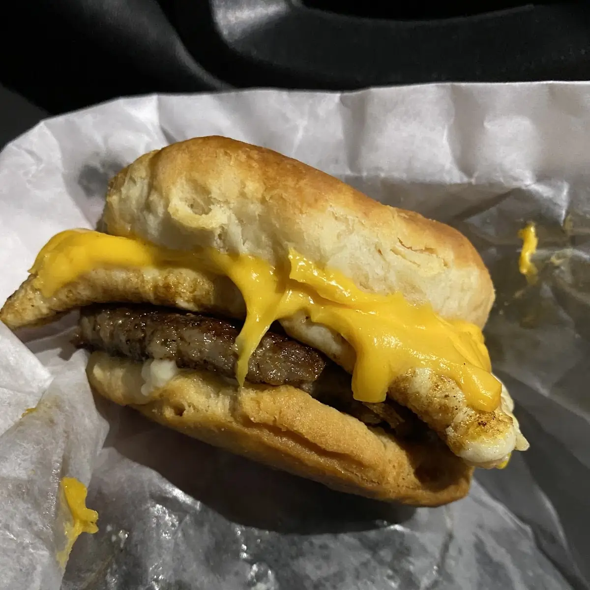 Sausage Egg and Cheese Biscuit