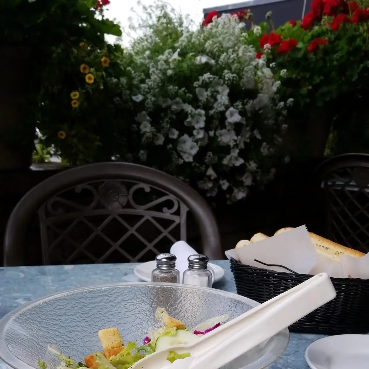 Salad with Bread Sticks