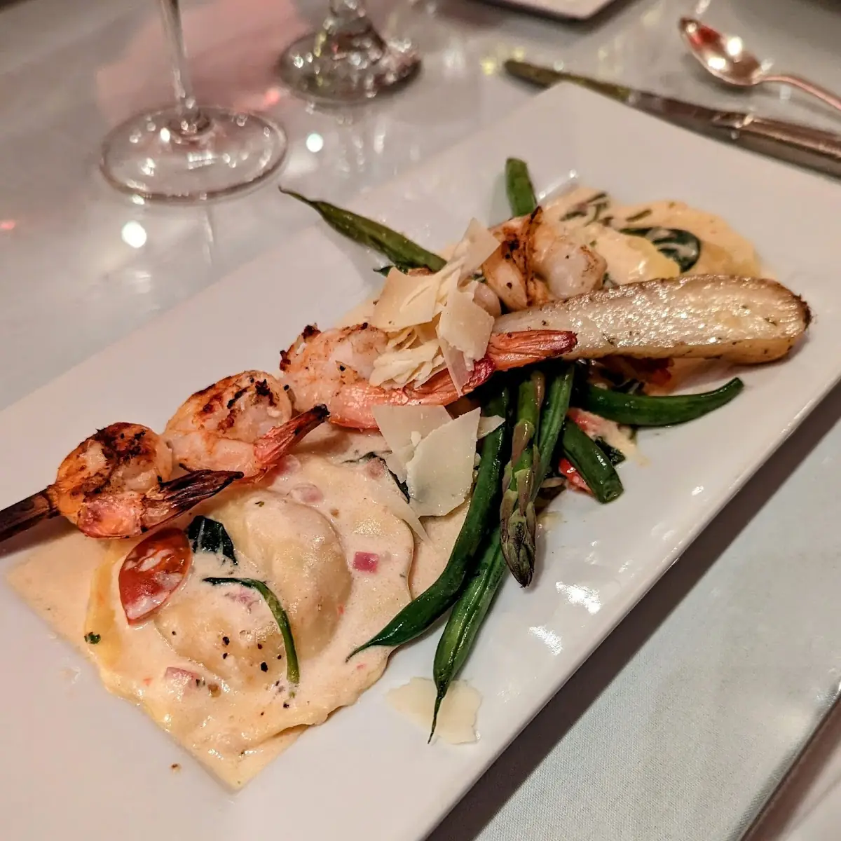 Lobster Ravioli with Shrimp