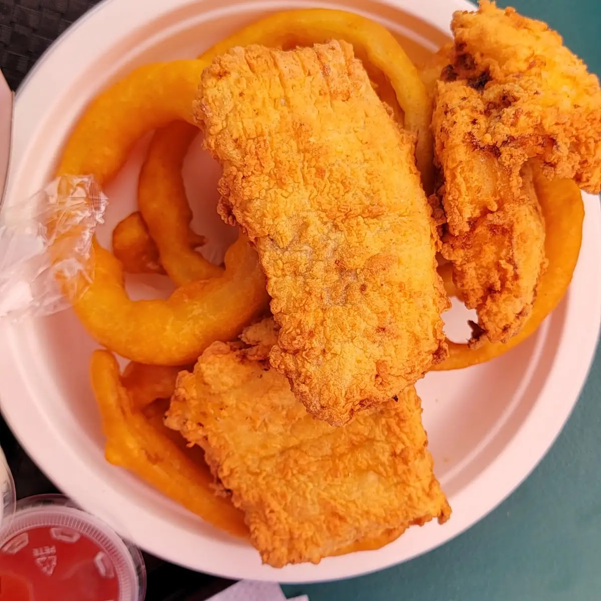 Haddock and Onion Rings
