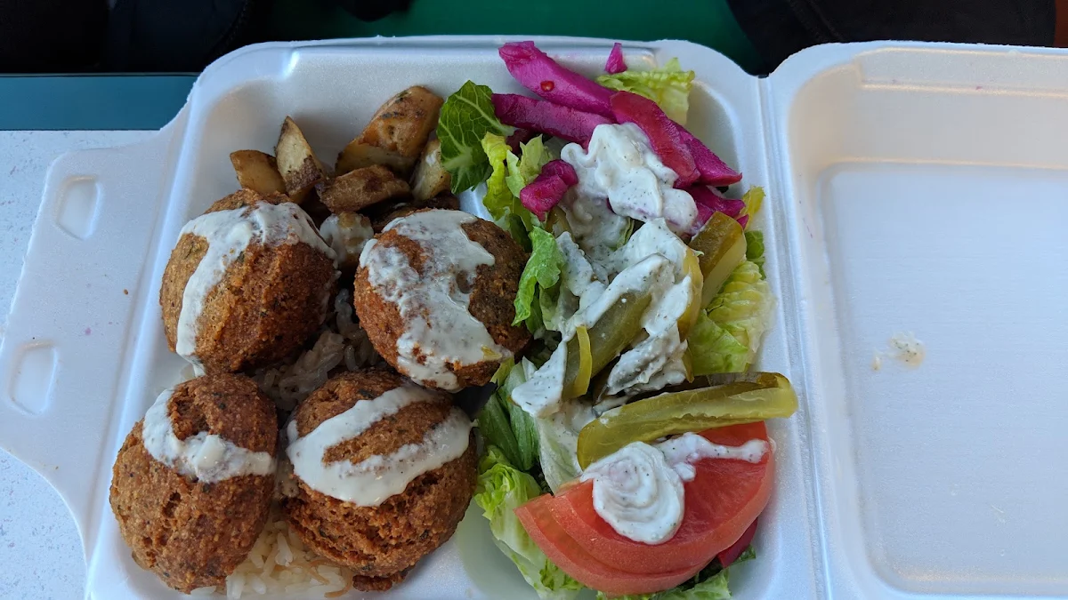 Falafel Plate, Shawarma Andalos