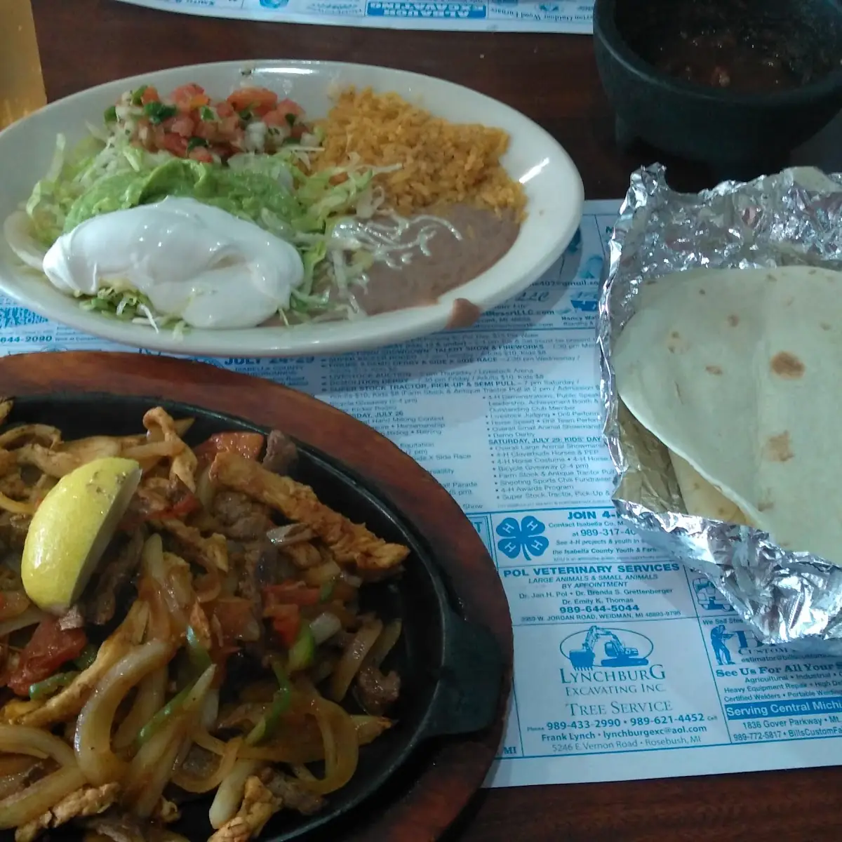 Steak and Chicken Fajitas