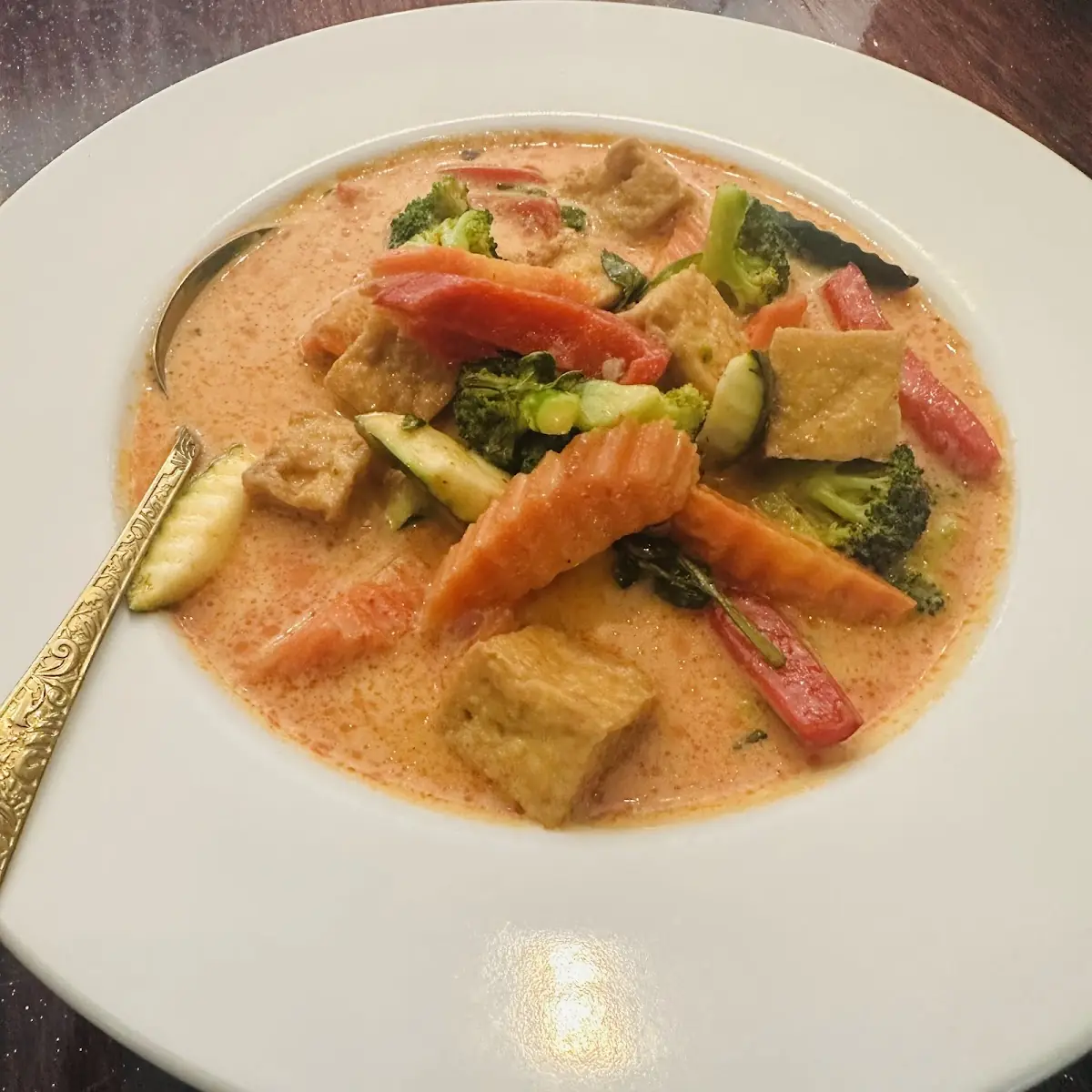 Panang Curry Serve with Rice