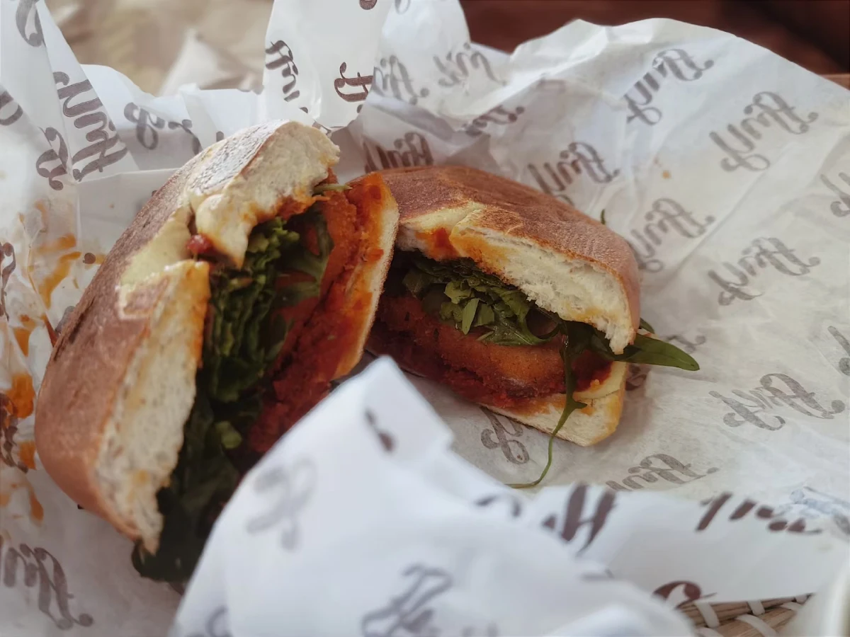Chicken Schnitzel Bagel