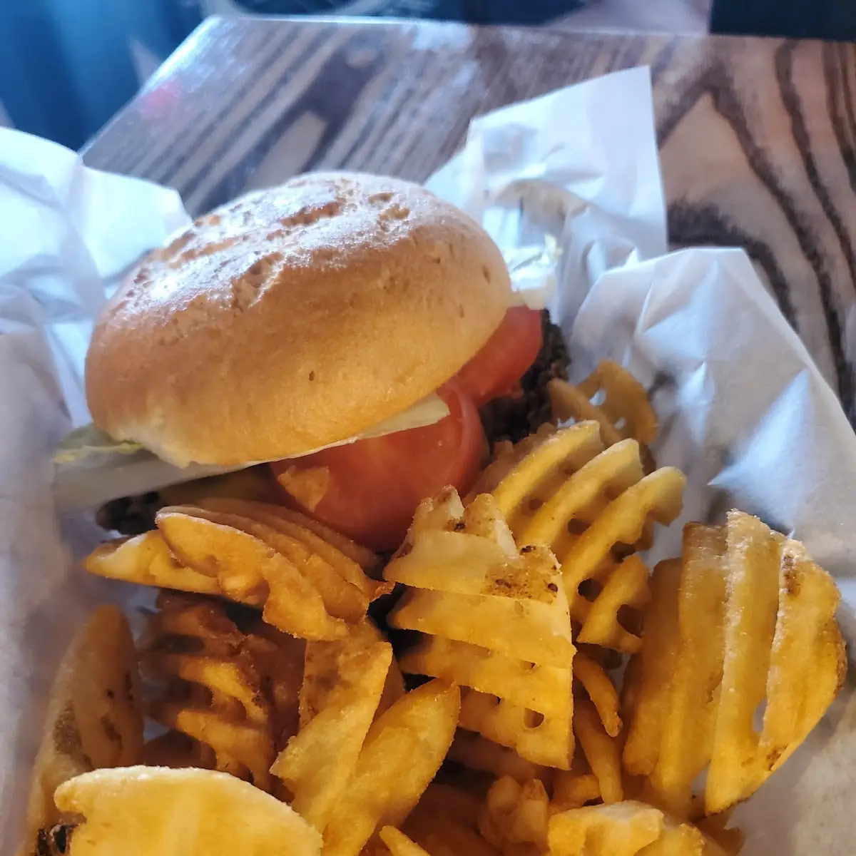 Burger and Fries