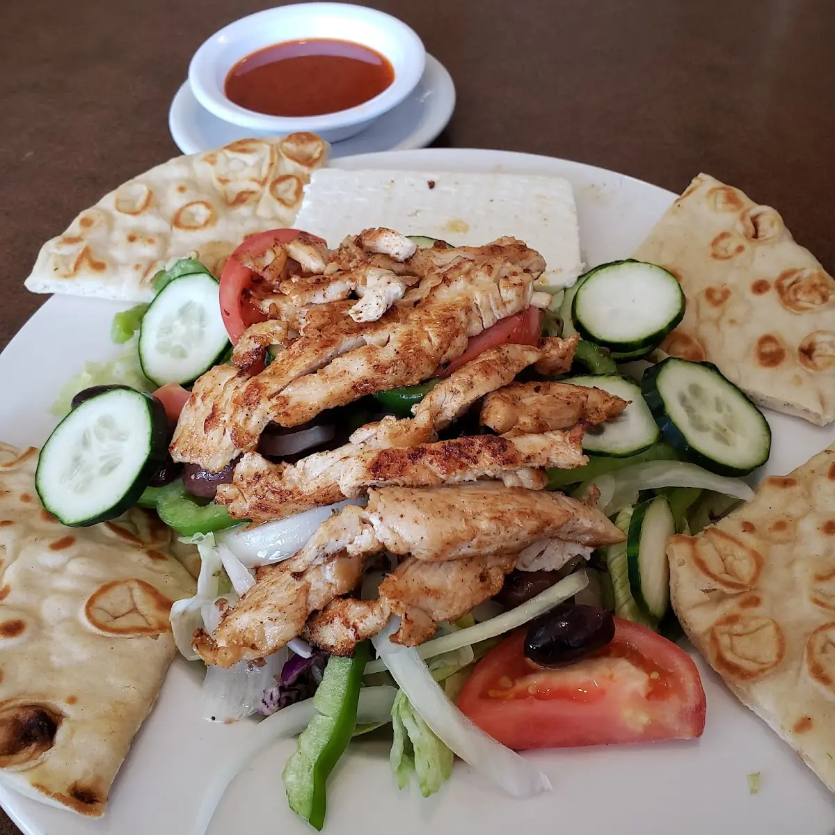 Greek Salad with Chicken