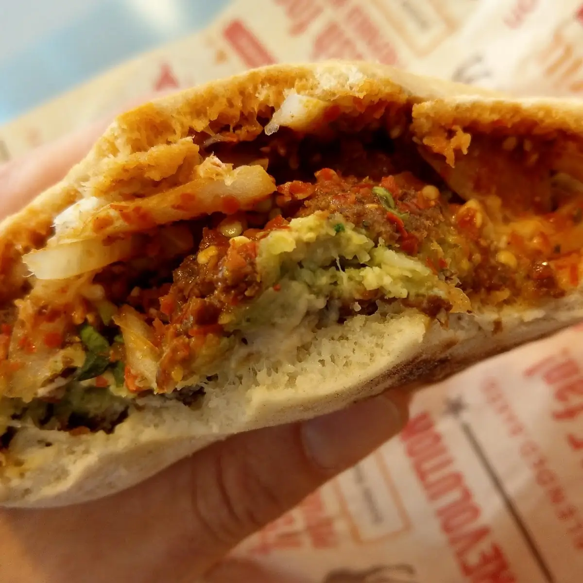 Falafel and Hummus Pita