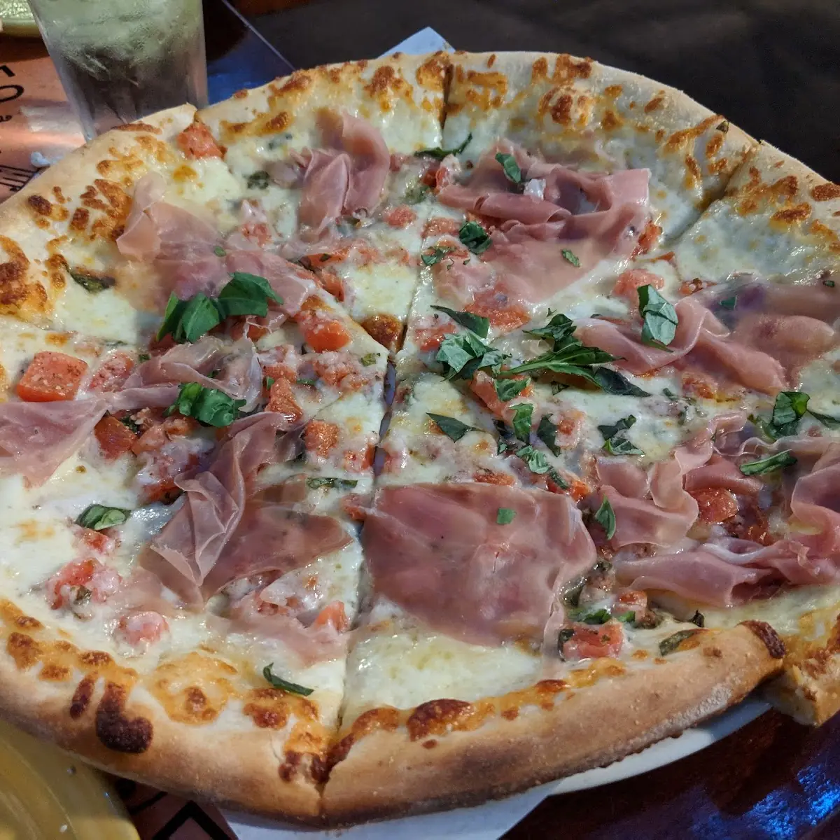Pizza Bianca with Prosciutto Crudo