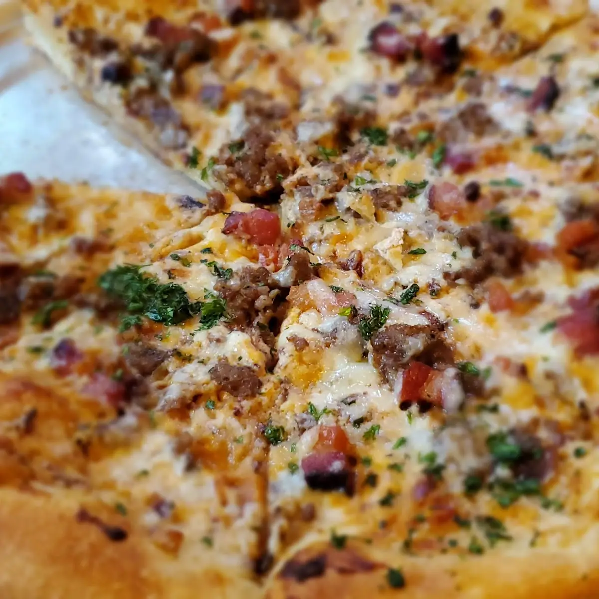 Maple Bacon & Sausage Pizza