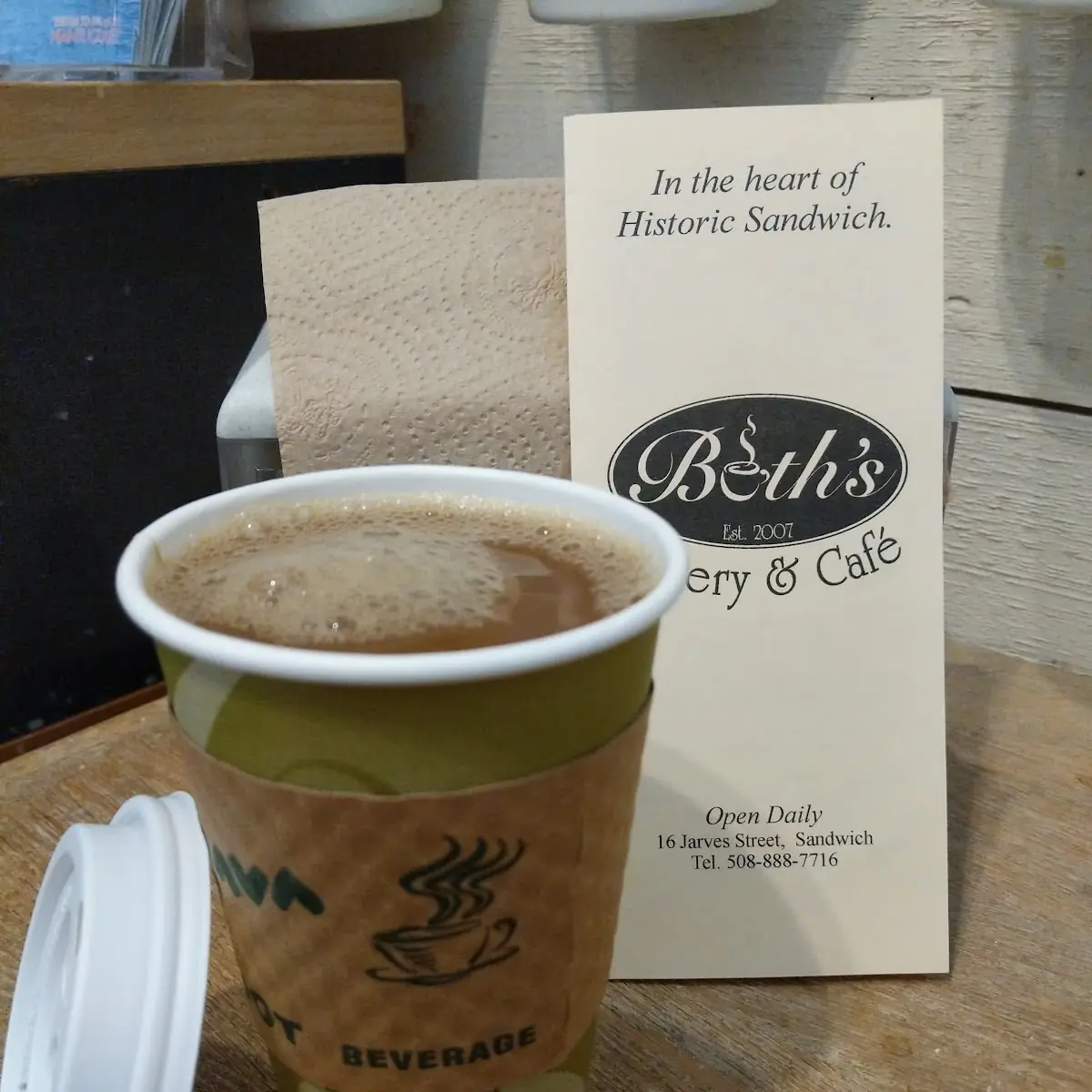 Hot Coffee with Almond Milk