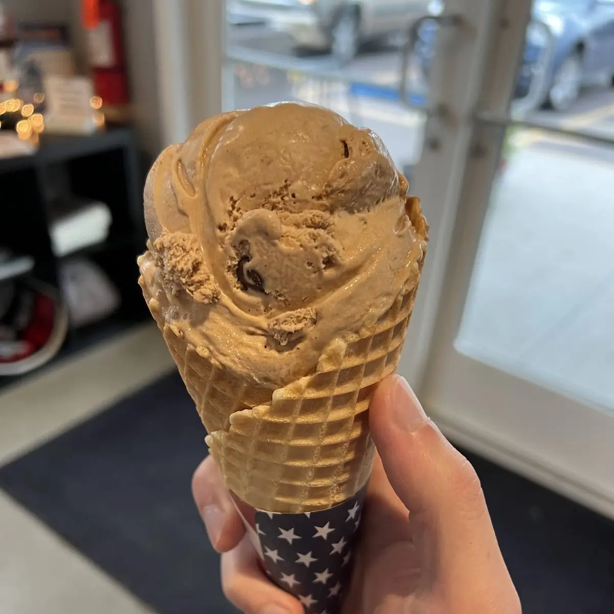 Blueberry Waffle Cone