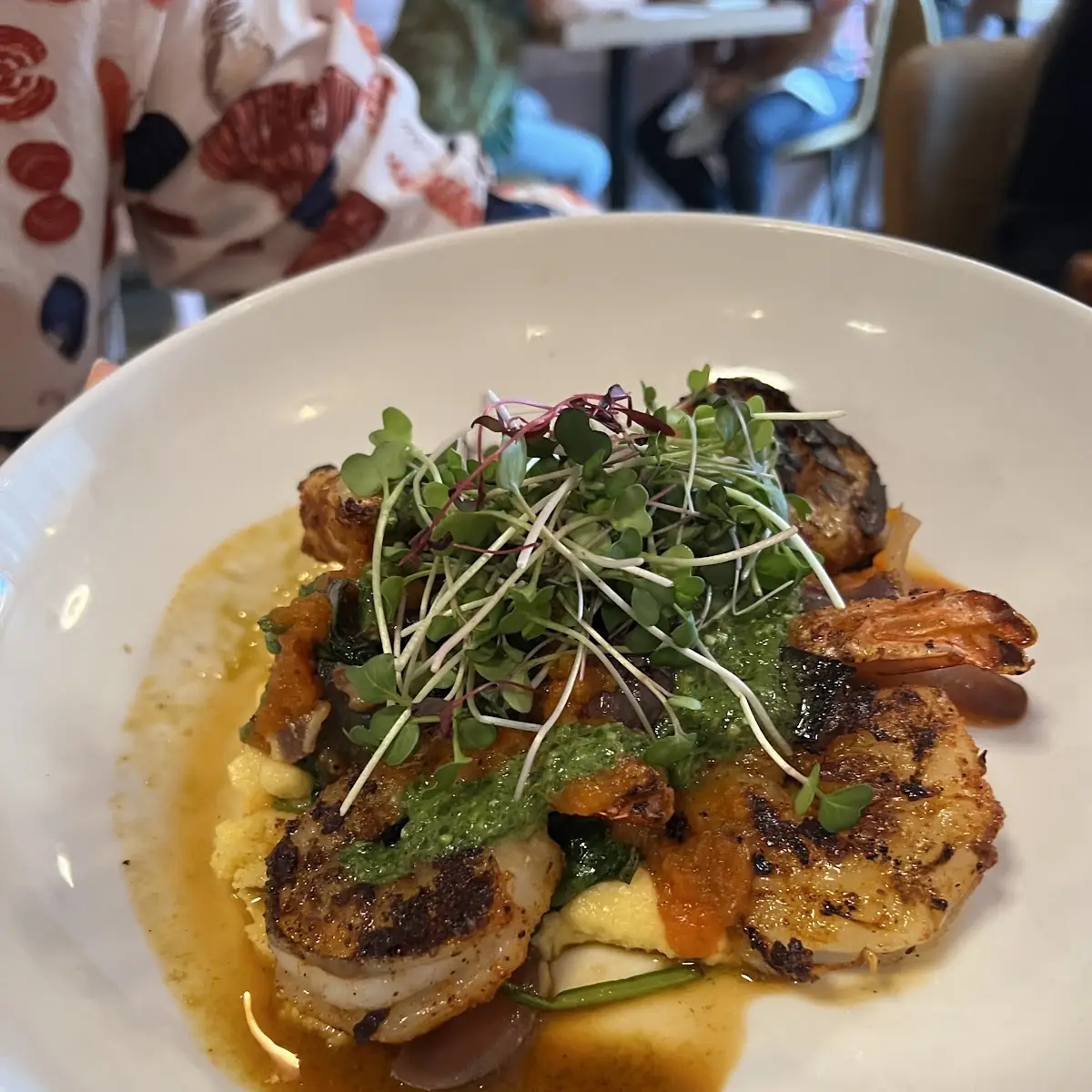 Grilled Shrimp Polenta