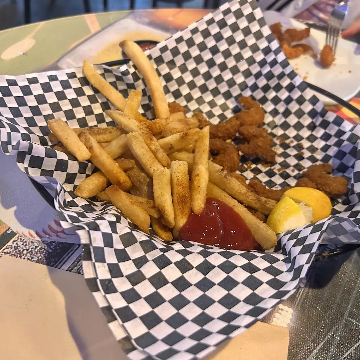 Fried Shrimp and Fries