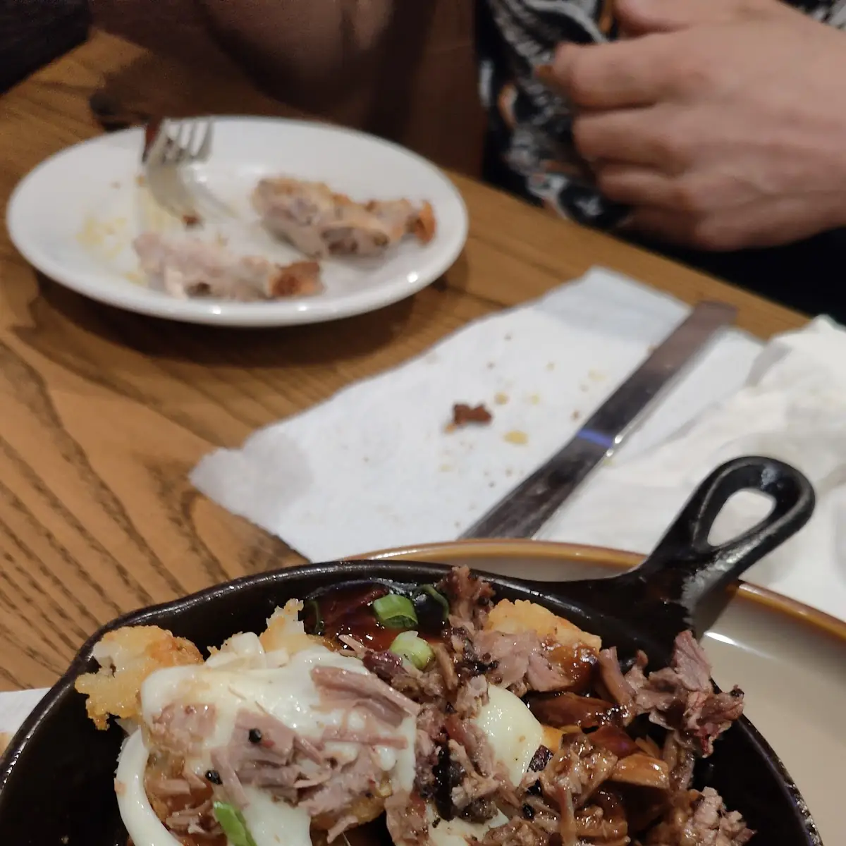 Tater Tot Poutine Topped with Smoked Brisket