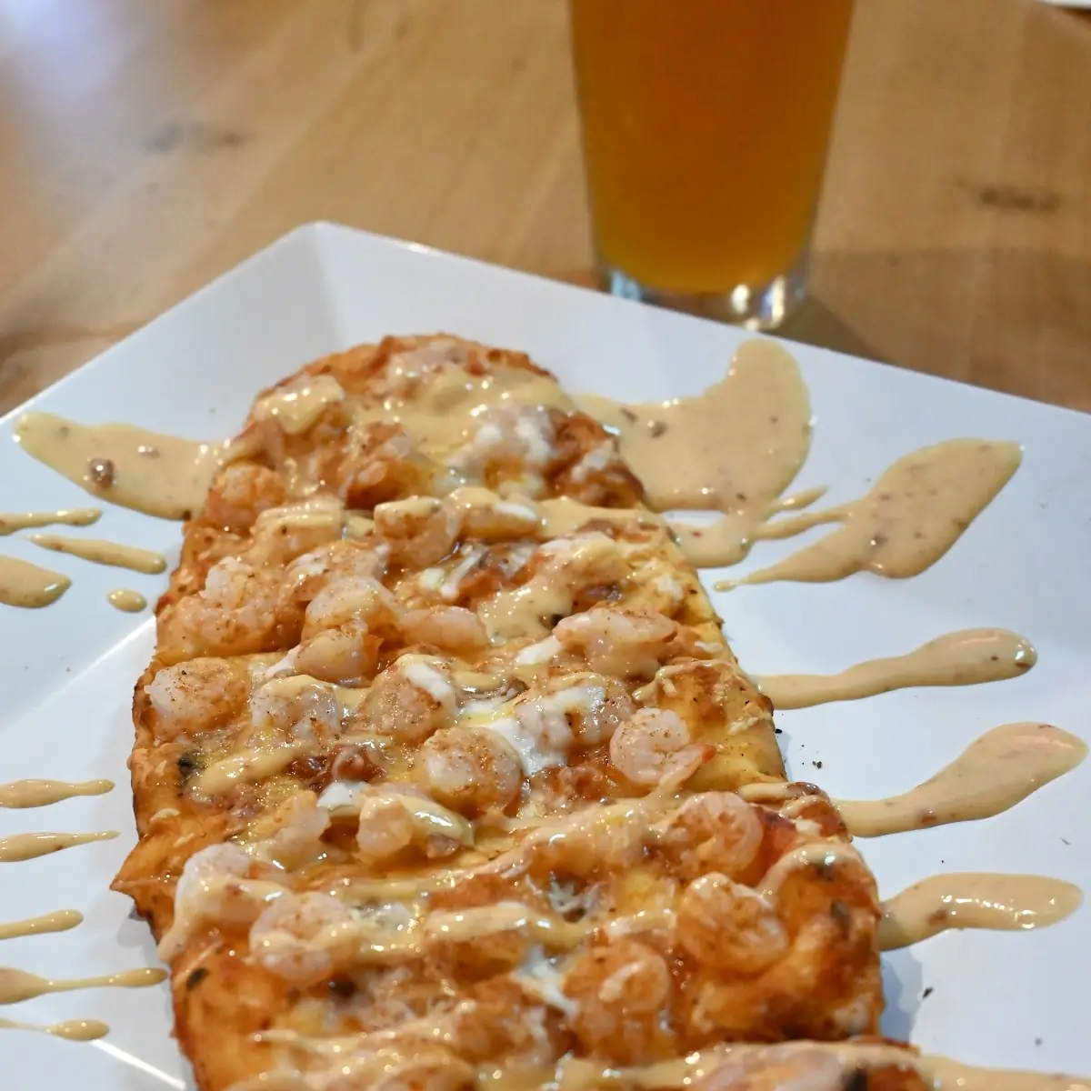 Buffalo Chicken Bacon Ranch Flatbread