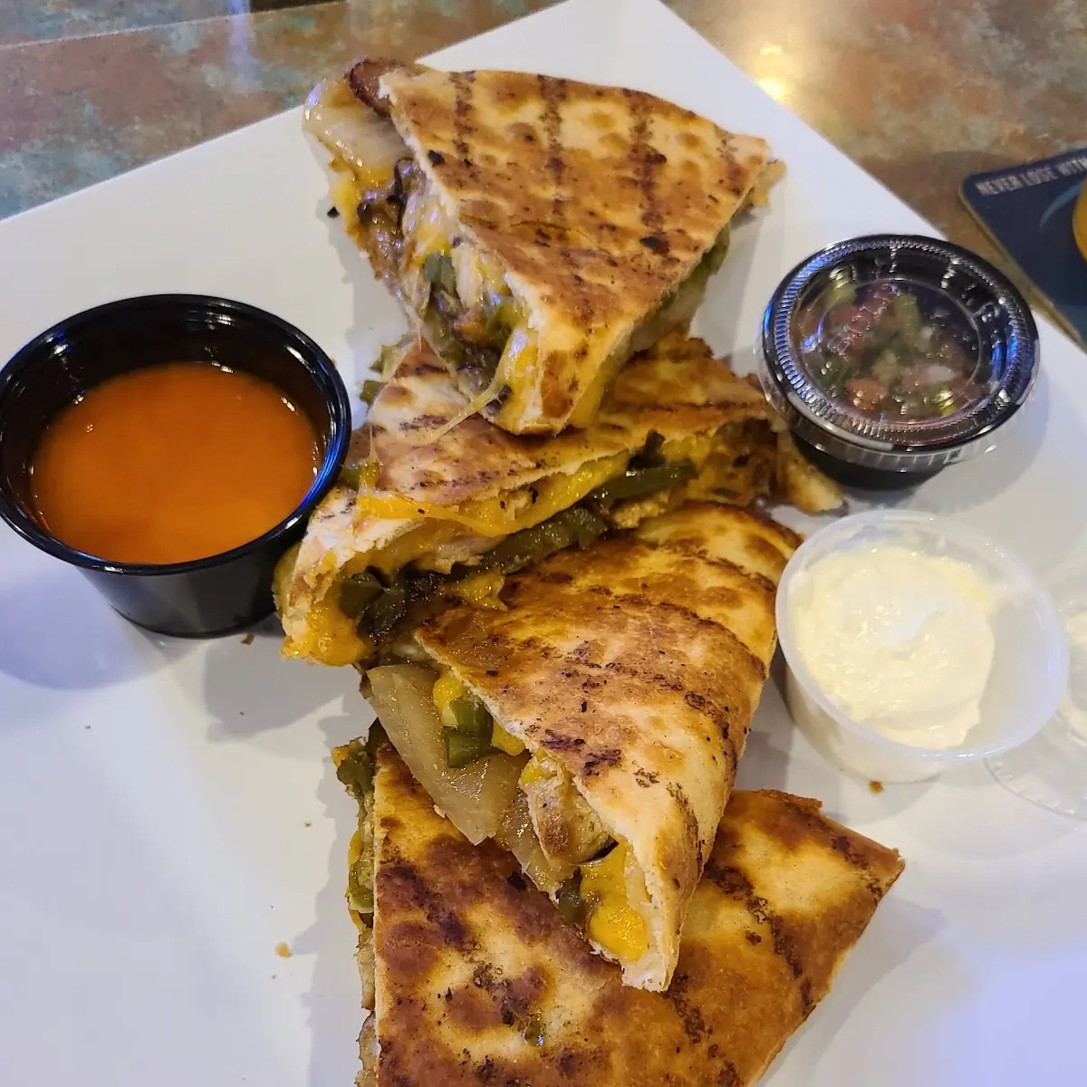 Chicken and Cheese Quesadilla
