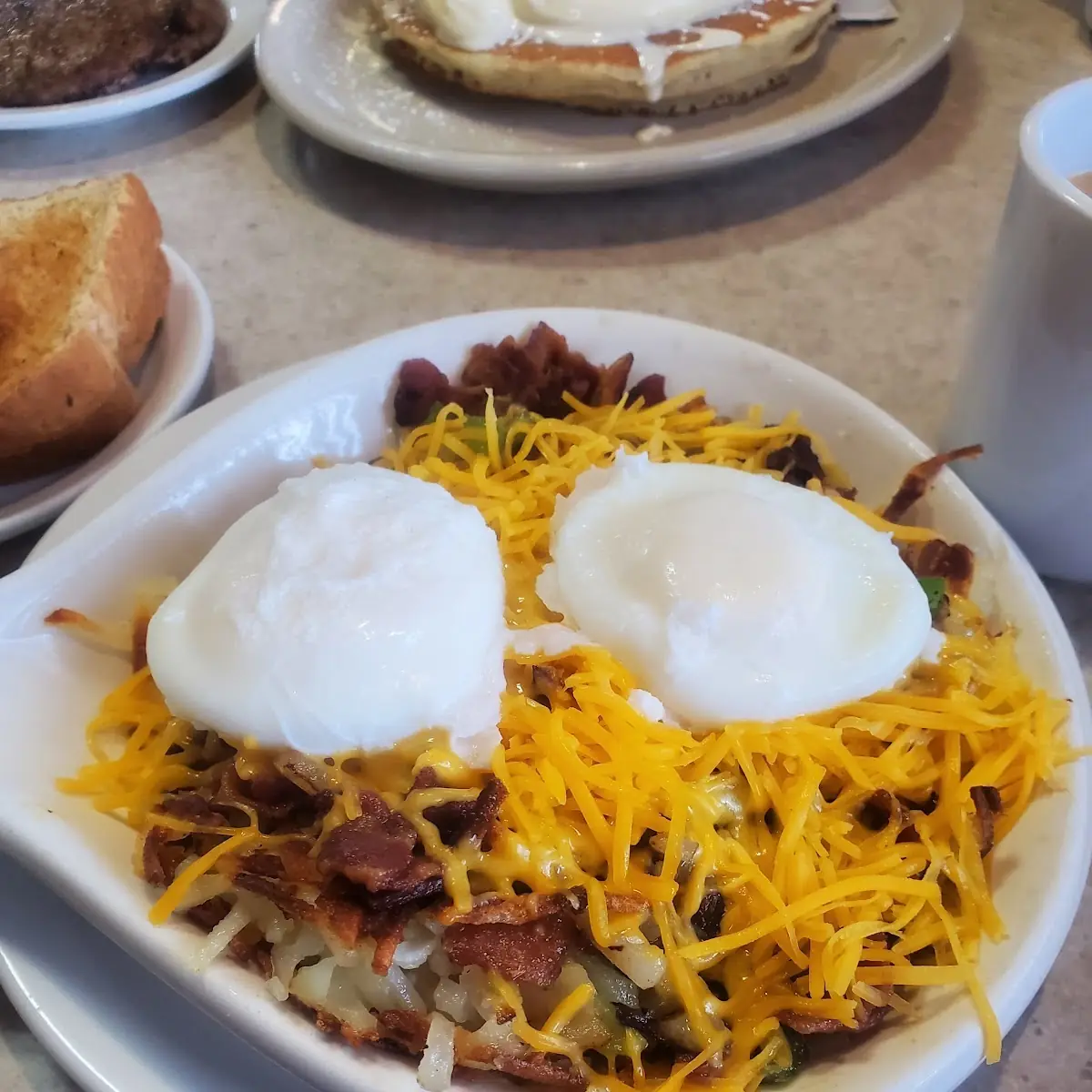 Bacon Skillet with Poached Eggs